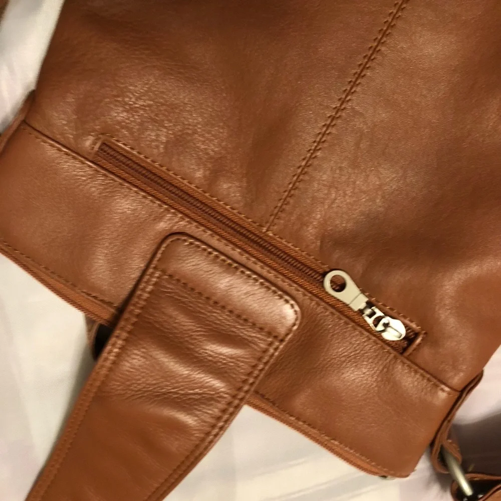 Brown Leather Crossbody Bag
